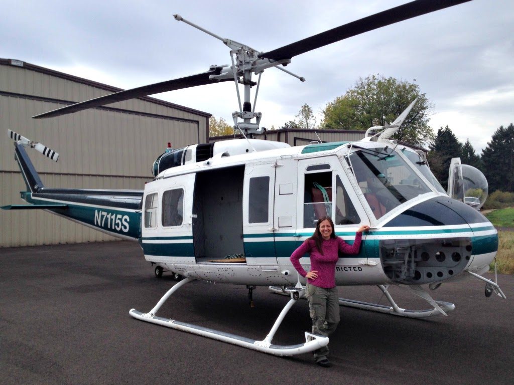 Flying Your Dog Sandy McArthur and Helicopter