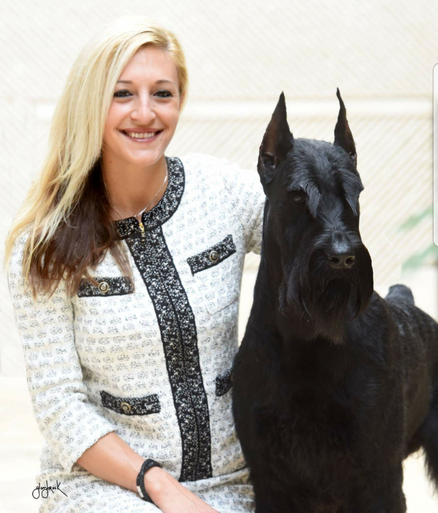 Katie Bernardin and Ty the Giant Schnauzer