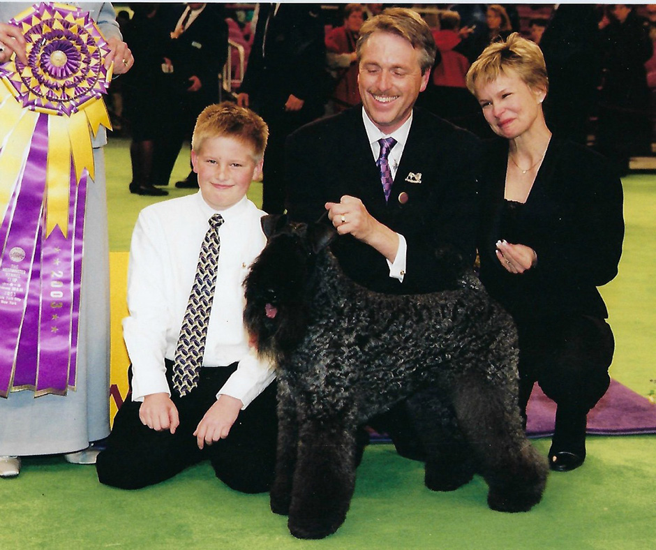 Winners of Westminster Dog Show Bill McFadden, Valerie Nunes Atkinson, Andy Linton