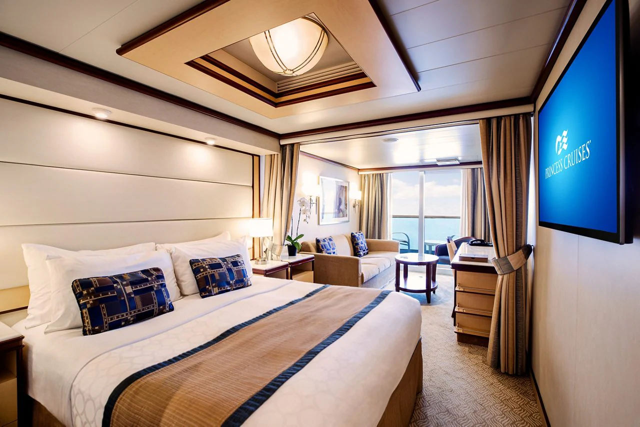 A mini-suite stateroom aboard Royal Princess