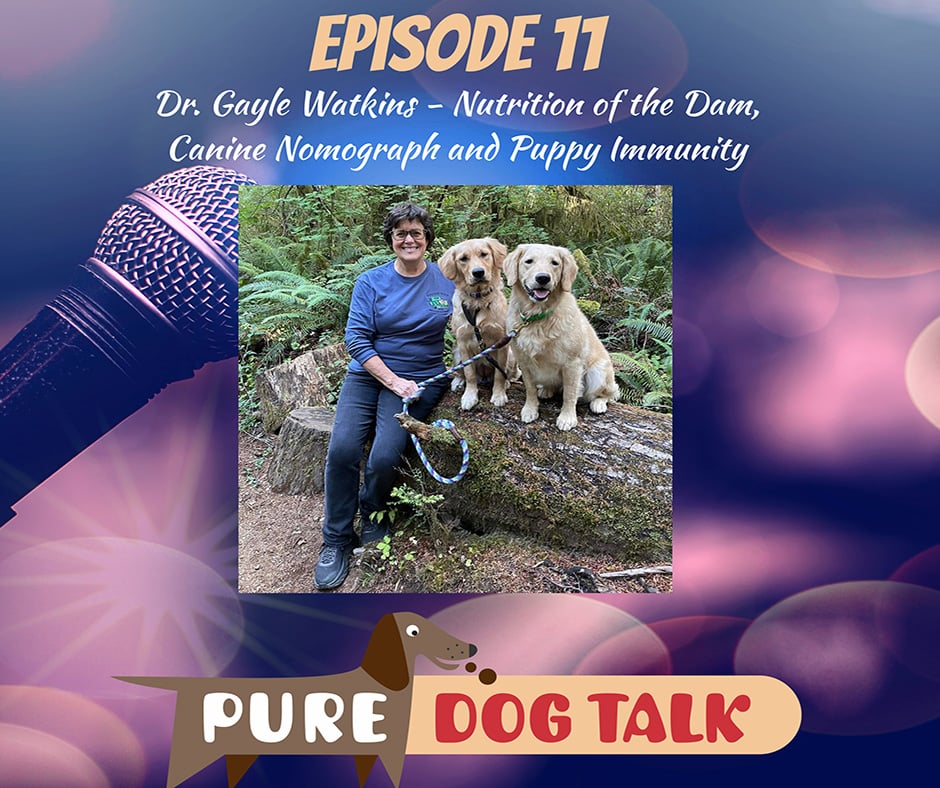 Dr. Gayle Watkins – Nutrition of the Dam, Canine Nomograph and Puppy Immunity