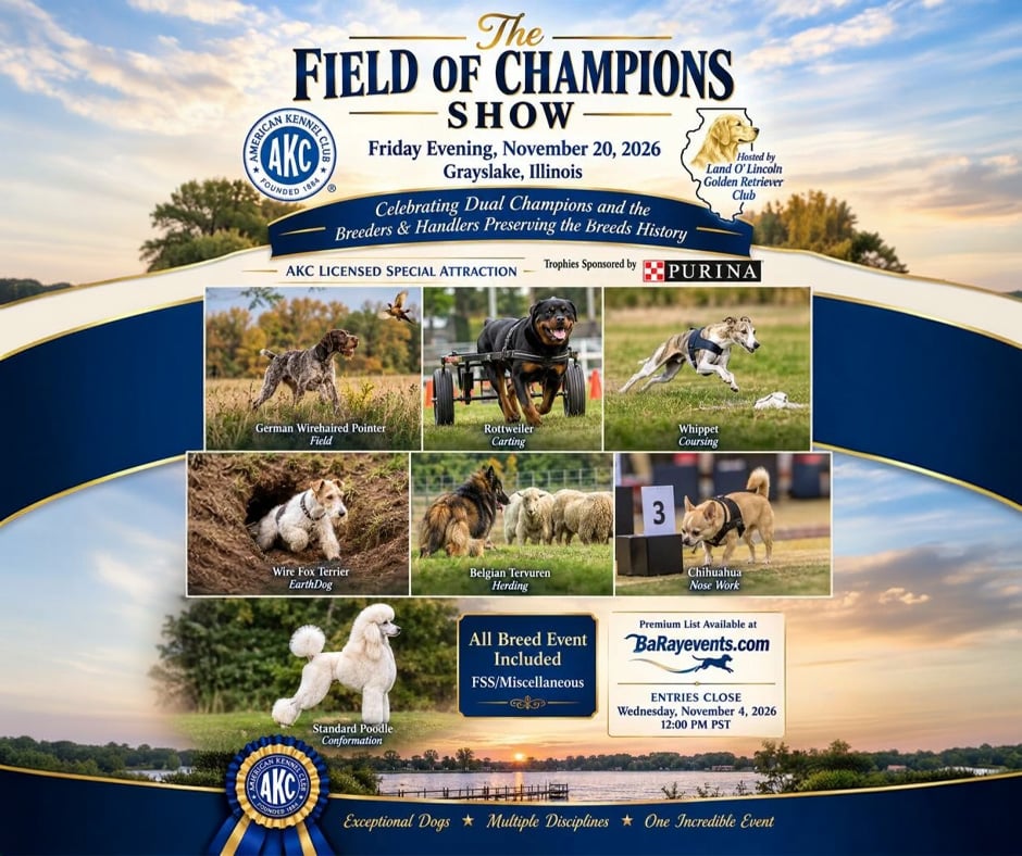 Field of Champions Celebrating Form and Function in Purebred Dogs